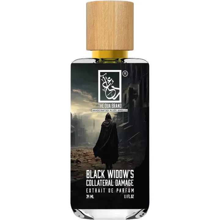 The Dua Brand Black Widow's Collateral Damage parfüm şişesi