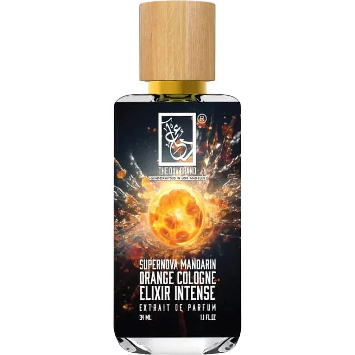 The Dua Brand Supernova Mandarin Orange Cologne Elixir Intense perfume bottle