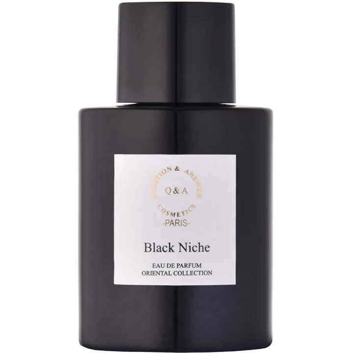 Q&A Black Niche perfume bottle