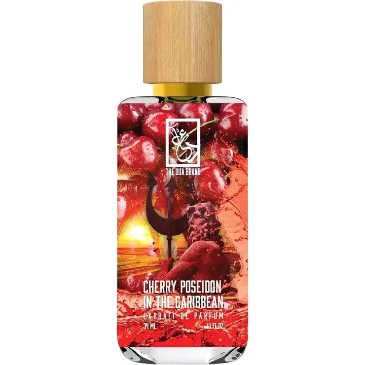 The Dua Brand Cherry Poseidon in the Caribbean perfume bottle