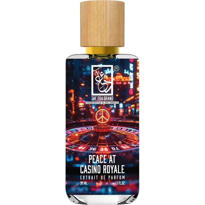 The Dua Brand Peace at Casino Royale perfume bottle