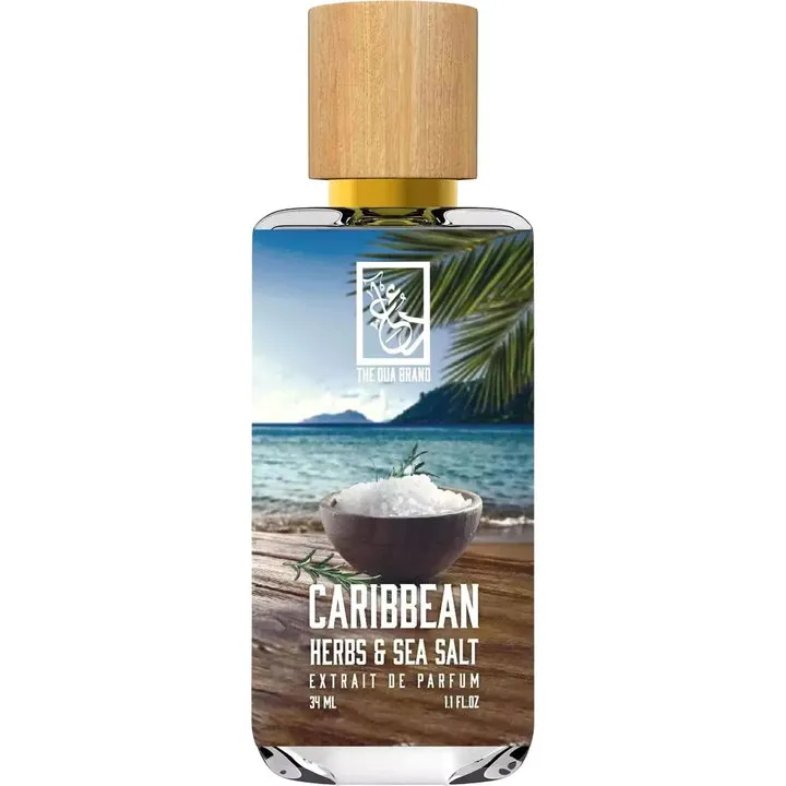 The Dua Brand Caribbean Herbs & Sea Salt perfume bottle