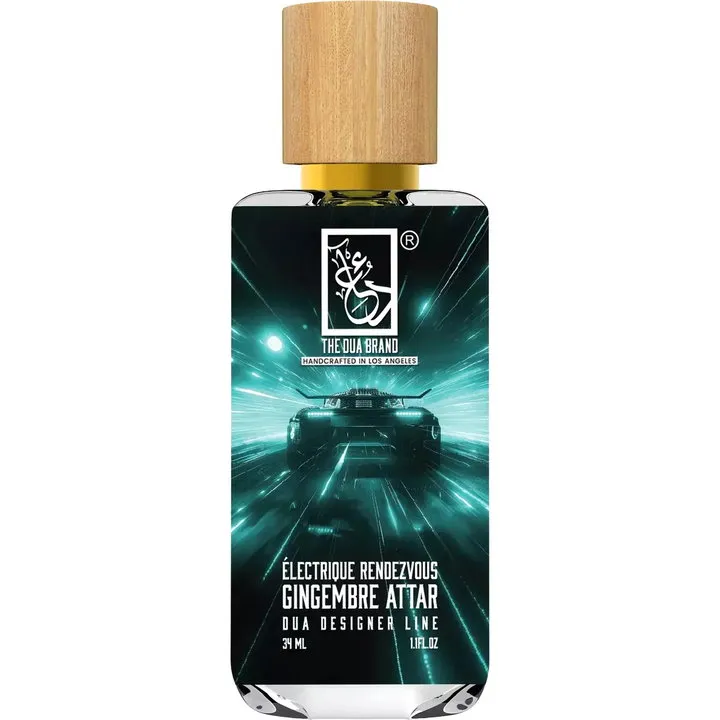 The Dua Brand Électrique Rendezvous Gingembre Attar perfume bottle