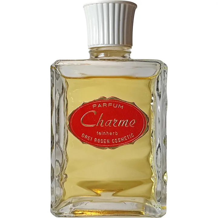 Drei Rosen Cosmetic Charme feinherb perfume bottle