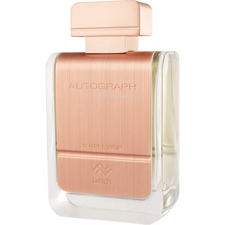 LuNiche Autograph Rose Gold perfume bottle
