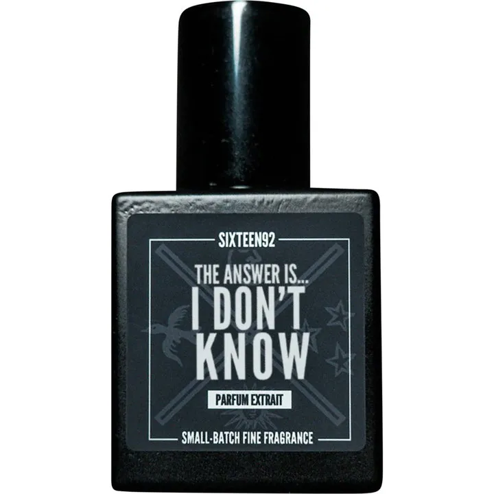 Sixteen92 The Answer Is…I Don't Know (Extrait de Parfum) perfume bottle