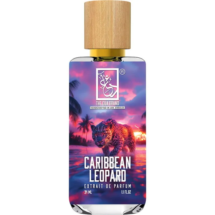 The Dua Brand Caribbean Leopard perfume bottle