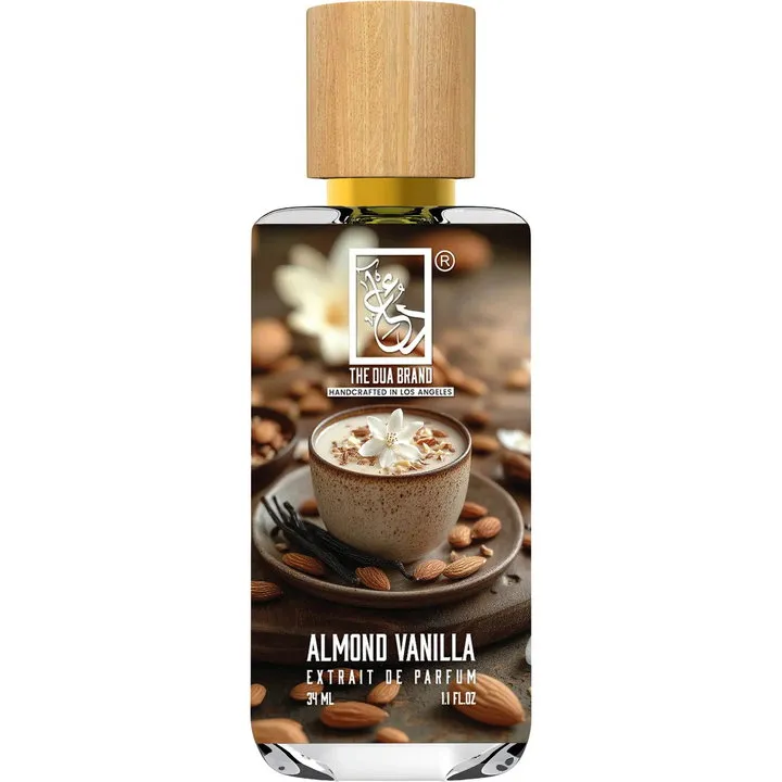 The Dua Brand Almond Vanilla perfume bottle