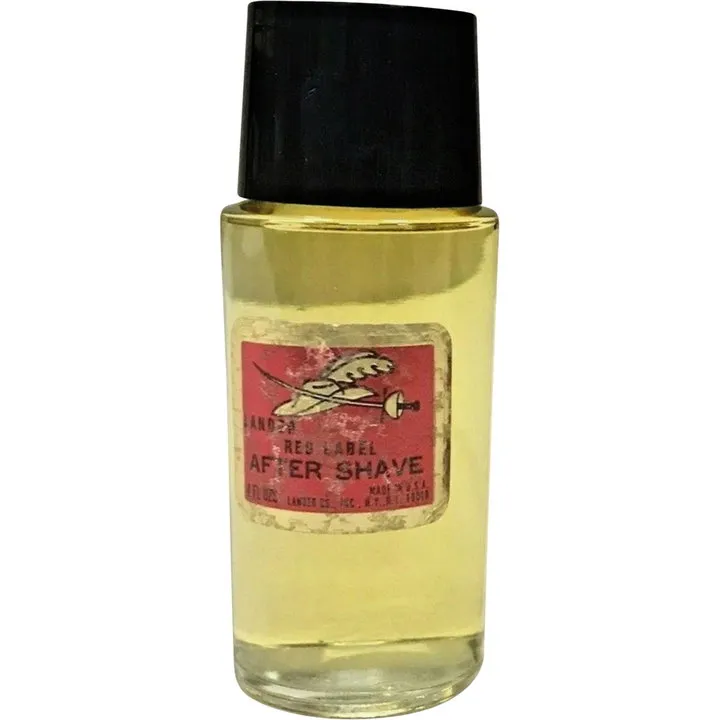 Lander Red Label After Shave perfume bottle