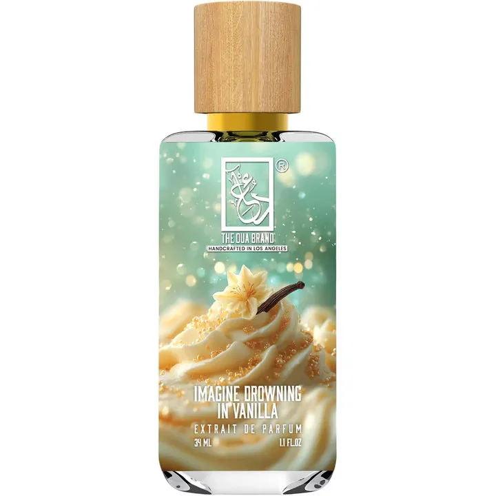 The Dua Brand Imagine Drowning in Vanilla perfume bottle