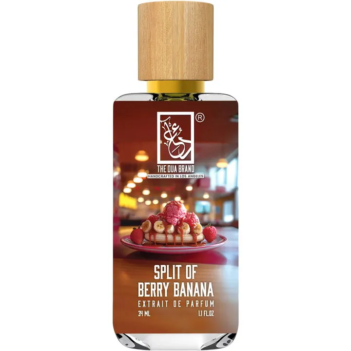 The Dua Brand Split of Berry Banana perfume bottle