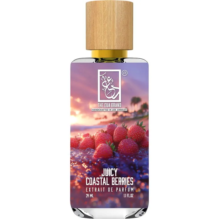 The Dua Brand Juicy Coastal Berries perfume bottle