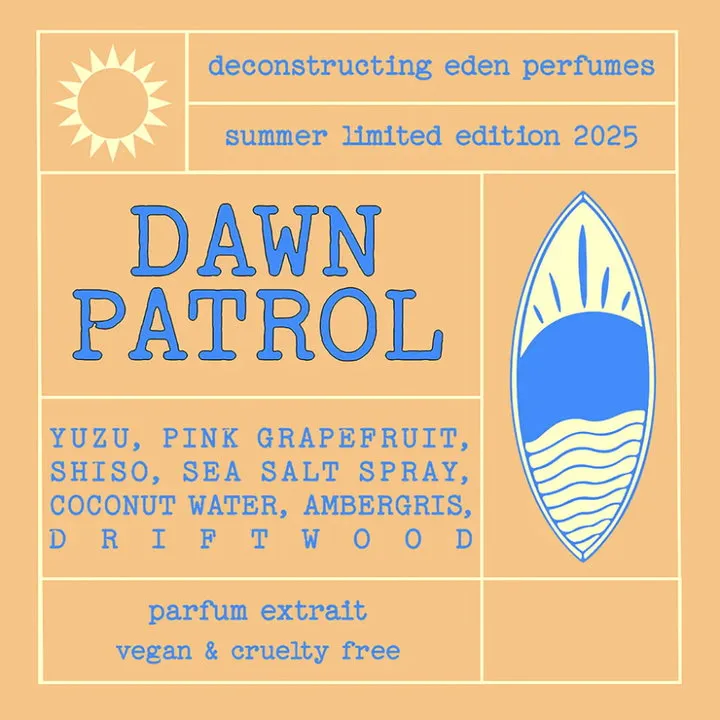 Deconstructing Eden Dawn Patrol perfume bottle
