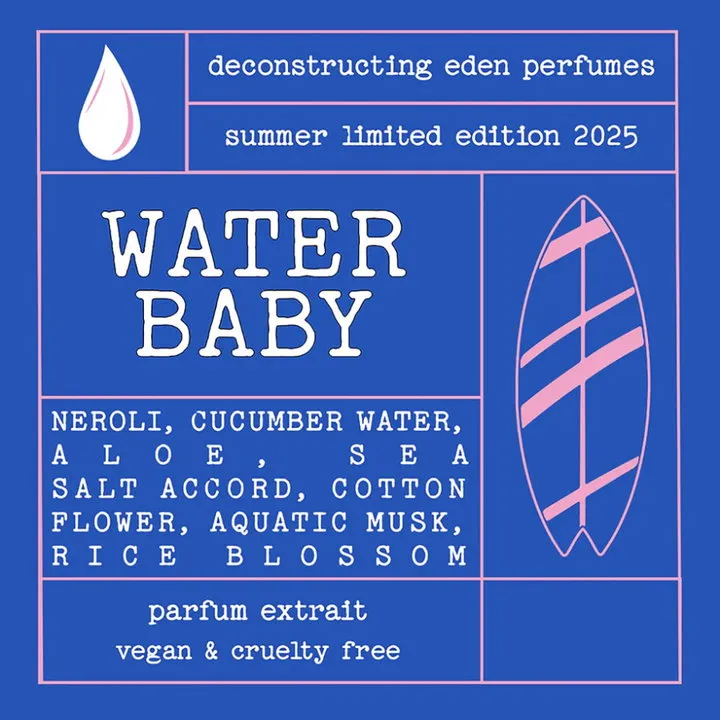 Deconstructing Eden Water Baby perfume bottle