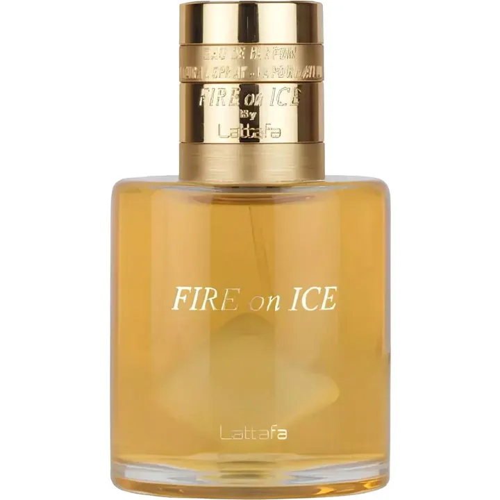Lattafa Fire on Ice parfüm şişesi