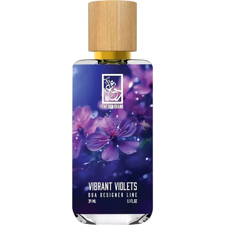 The Dua Brand Vibrant Violets perfume bottle