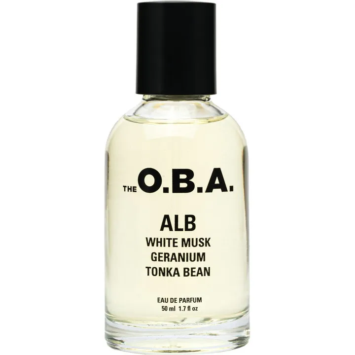 The O.B.A. Alb parfüm şişesi