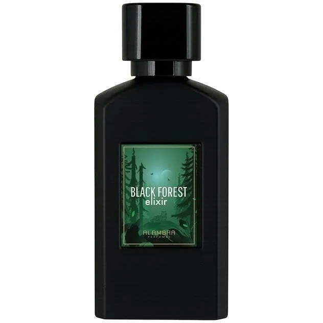 Al Ambra Black Forest Elixir perfume bottle
