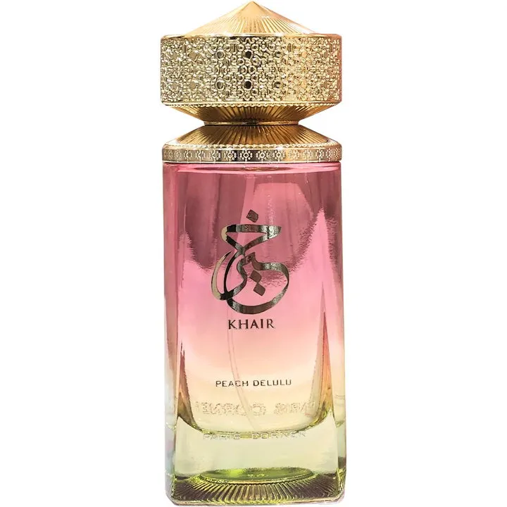 Paris Corner Khair Peach Delulu perfume bottle