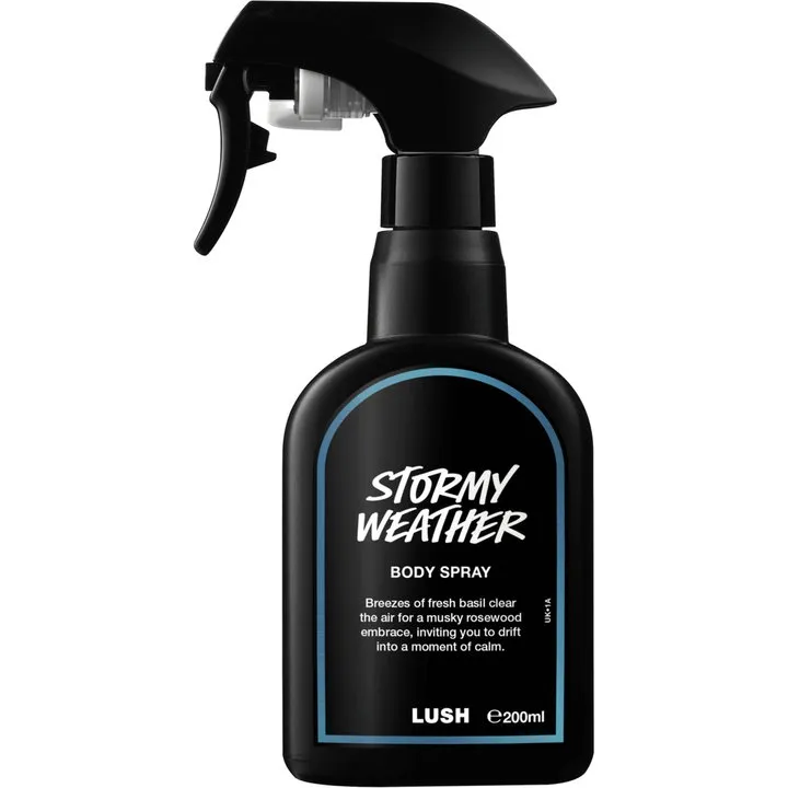 Lush Stormy Weather perfume bottle