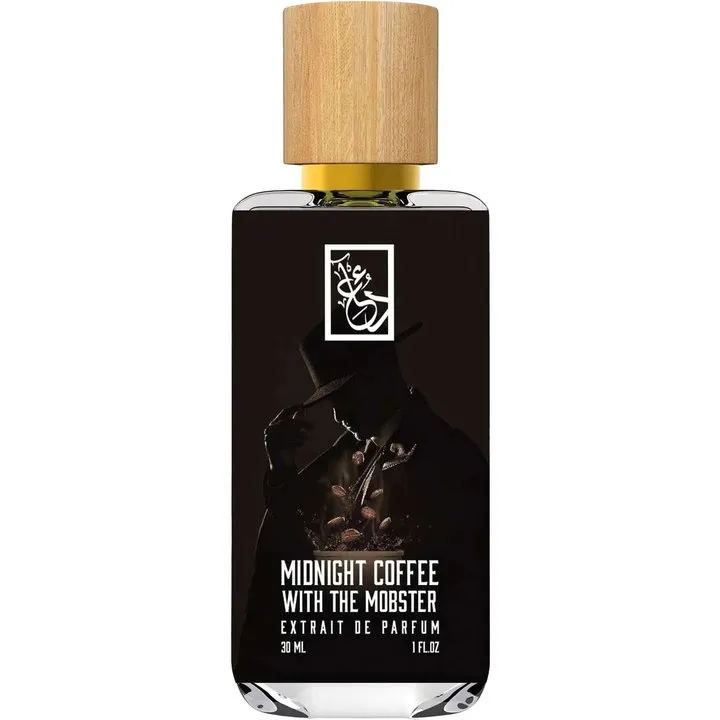 The Dua Brand Midnight Coffee with the Mobster perfume bottle