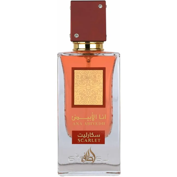 Lattafa Ana Abiyedh Scarlet / انا الأبيض perfume bottle