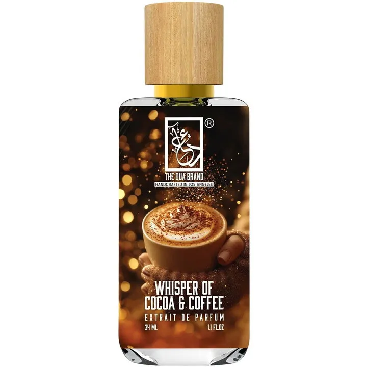 The Dua Brand Whisper of Cocoa & Coffee perfume bottle