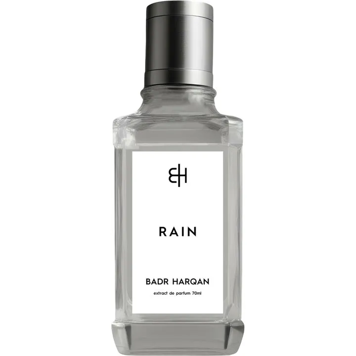 Badr Harqan Rain perfume bottle