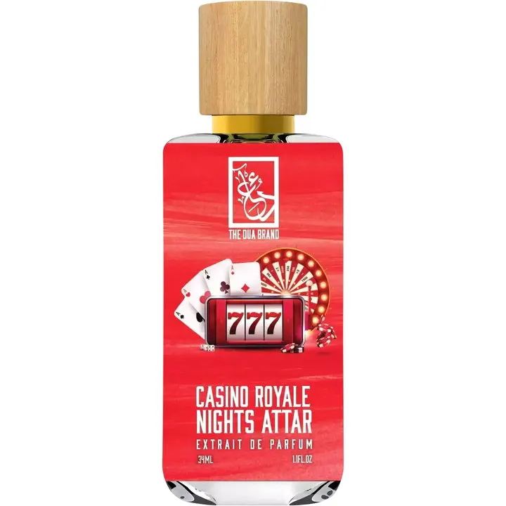 The Dua Brand Casino Royale Nights Attar perfume bottle