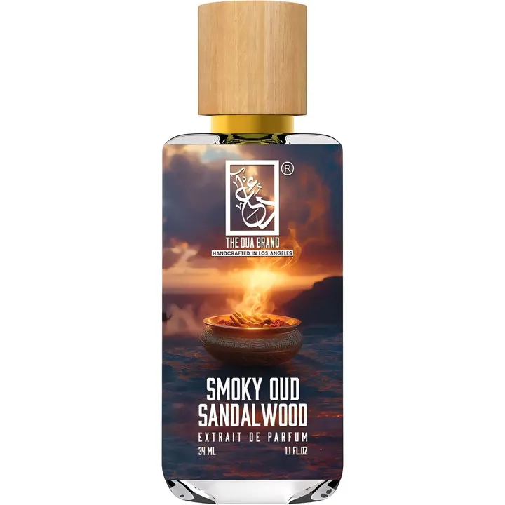 The Dua Brand Smoky Oud Sandalwood perfume bottle