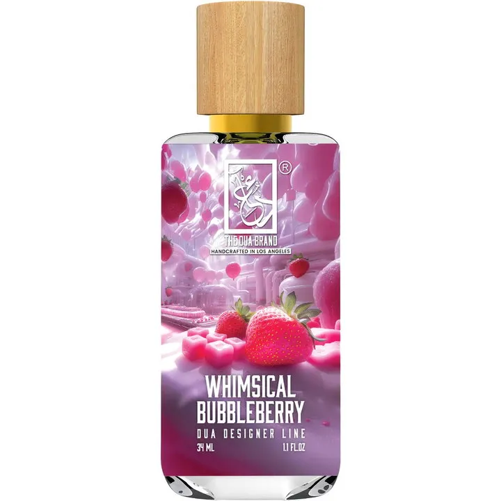 The Dua Brand Whimsical Bubbleberry perfume bottle
