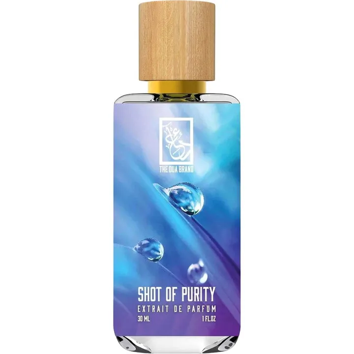 The Dua Brand Shot of Purity perfume bottle