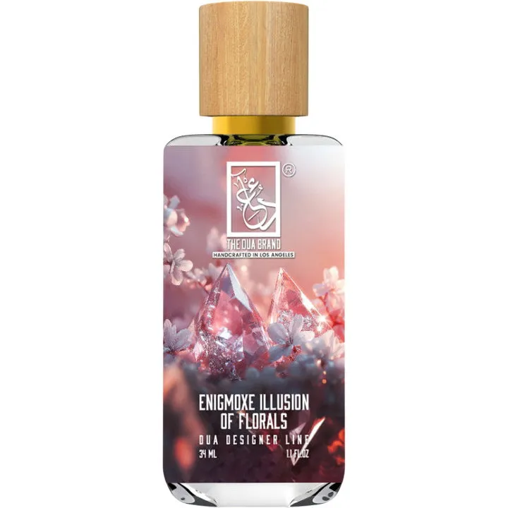 The Dua Brand Enigmoxe Illusion of Florals perfume bottle
