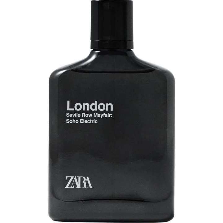 Zara London Savile Row Mayfair: Soho Electric perfume bottle