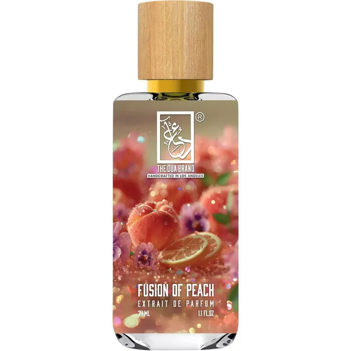 The Dua Brand Fusion of Peach perfume bottle