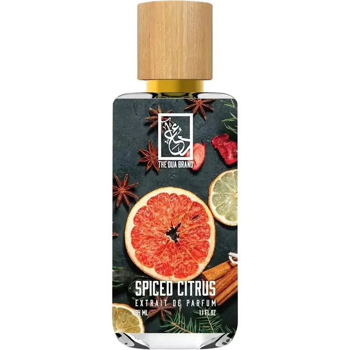 The Dua Brand Spiced Citrus perfume bottle