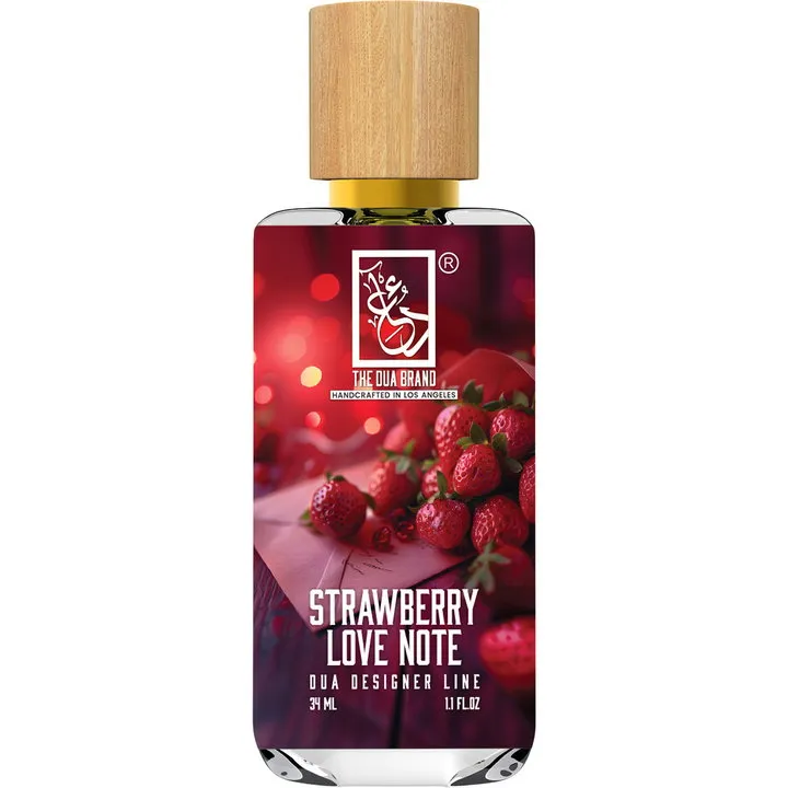 The Dua Brand Strawberry Love Note parfüm şişesi