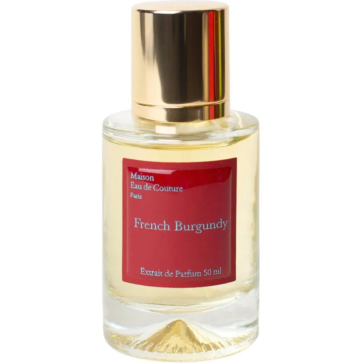 Maison Eau de Couture French Burgundy perfume bottle