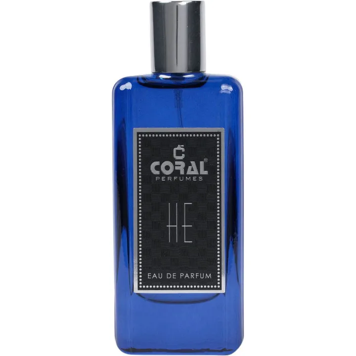 Coral Perfumes He perfume bottle