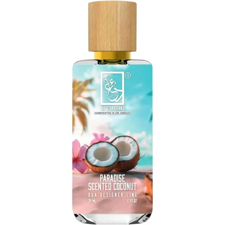 The Dua Brand Paradise Scented Coconut perfume bottle