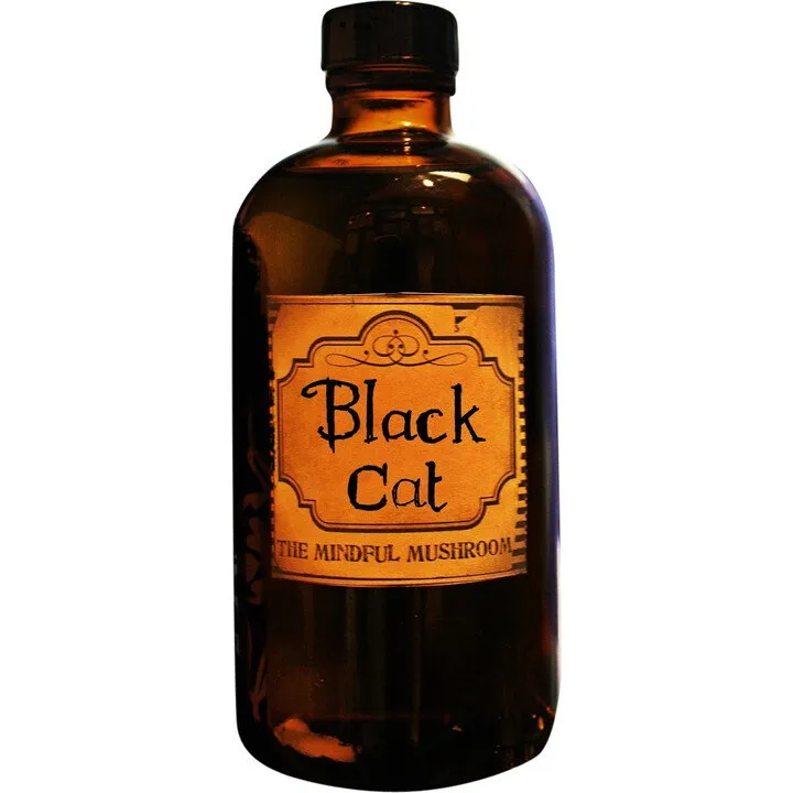 The Mindful Mushroom Black Cat perfume bottle