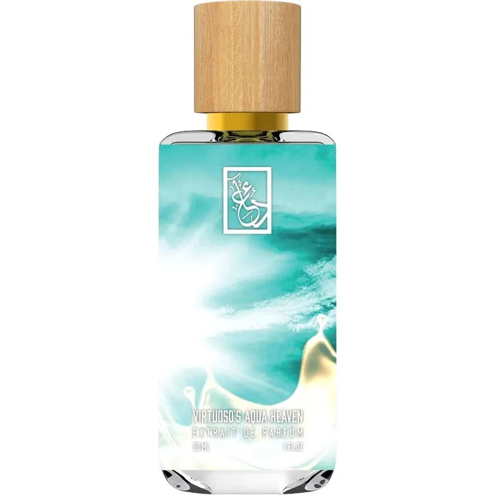 The Dua Brand Virtuoso's Aqua Heaven perfume bottle
