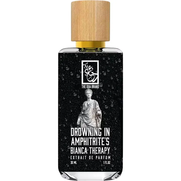 The Dua Brand Drowning in Amphitrite's Bianca Therapy perfume bottle