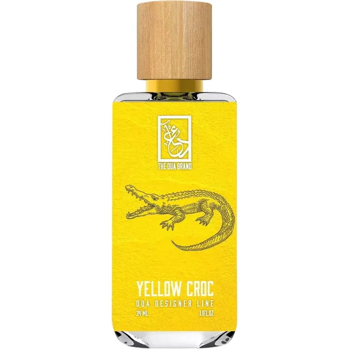 The Dua Brand Yellow Croc perfume bottle