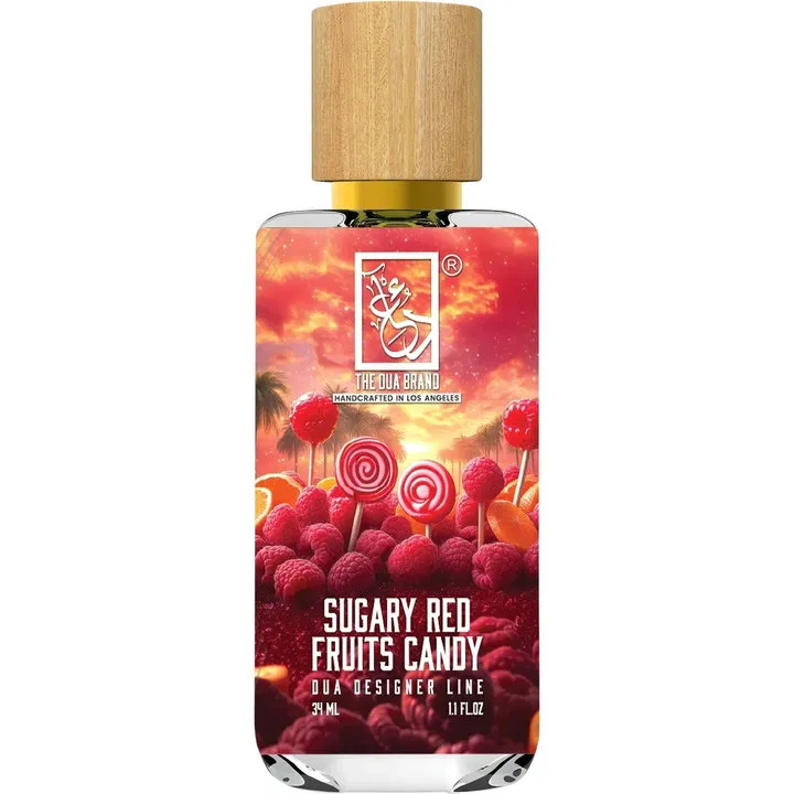 The Dua Brand Sugary Red Fruits Candy perfume bottle