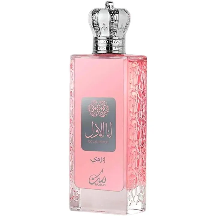 Nusuk Ana Al Awwal Wardi Pink perfume bottle