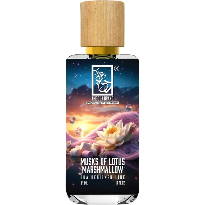 The Dua Brand Musks of Lotus Marshmallow perfume bottle