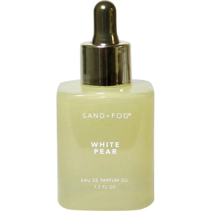 Sand + Fog White Pear parfüm şişesi