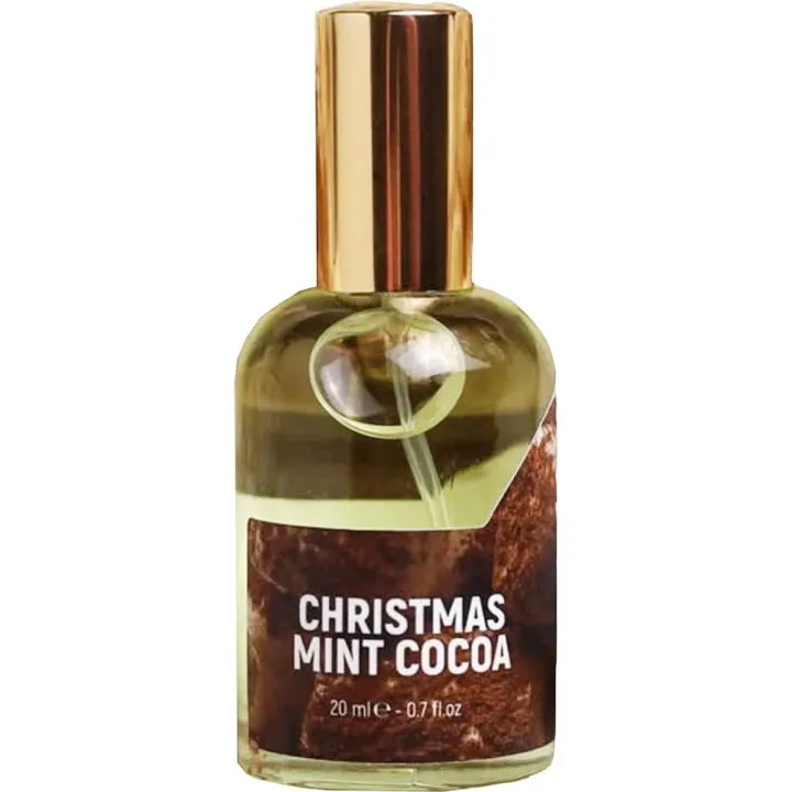 Unusual Christmas Mint Cocoa perfume bottle