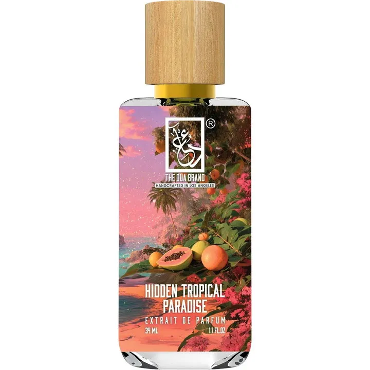 The Dua Brand Hidden Tropical Paradise perfume bottle